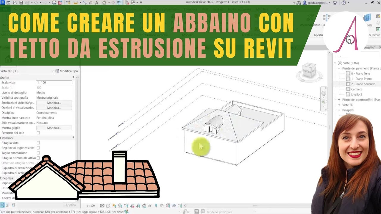 Come creare un abbaino con tetto da estrusione su Revit