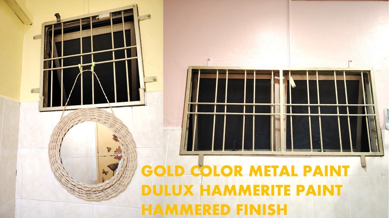 GOLD METAL PAINT DULUX HAMMERITE