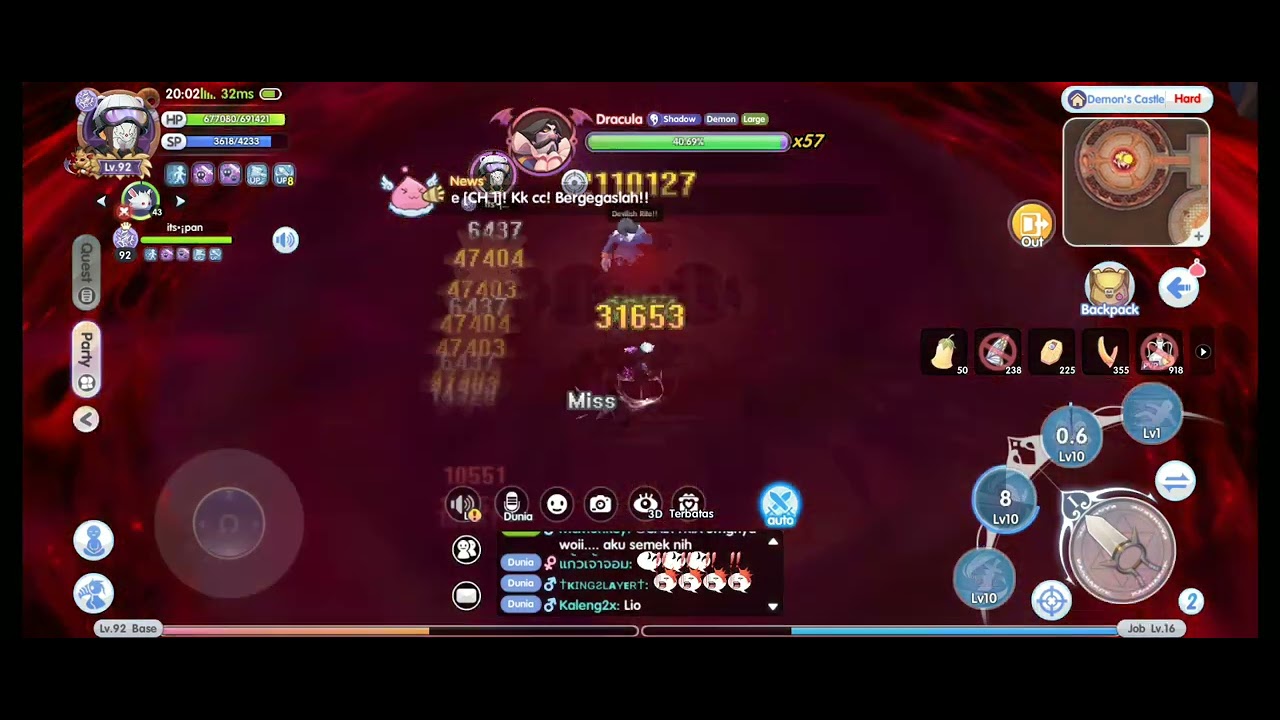 GX Solo Demon Castle Hard (DCH) - Ragnarox X Next Generation