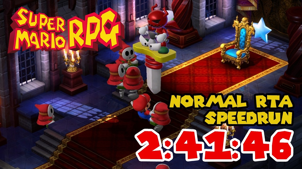 슈퍼 마리오 RPG (2023) - Normal RTA 스피드런 (2:41:46)