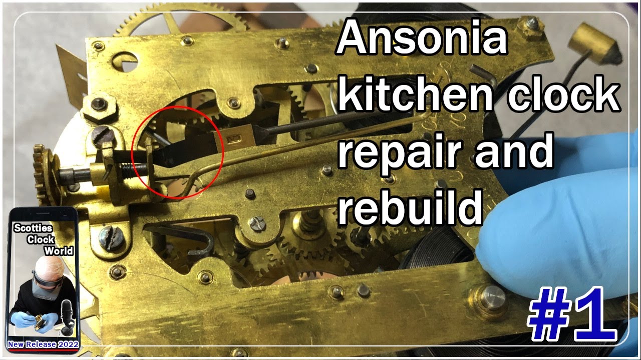 Ремонт и восстановление кухонных часов Ansonia — №1