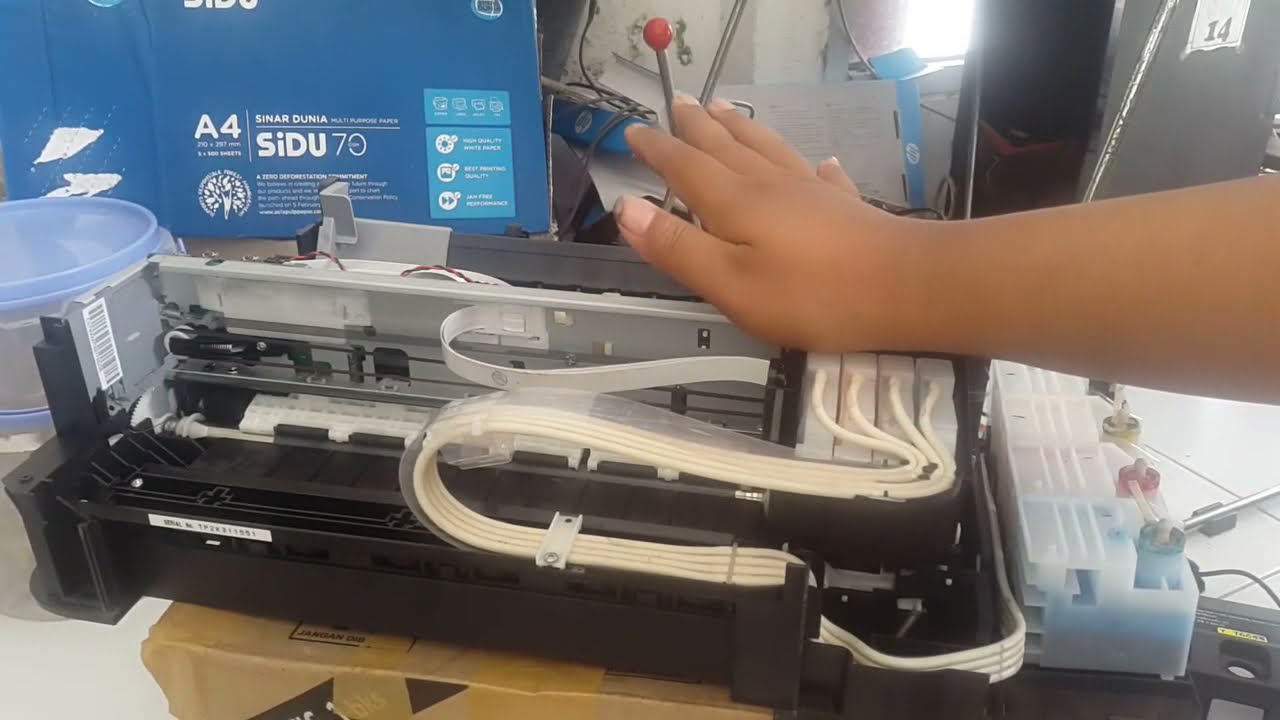 CARA BONGKAR PRINTER EPSON L120 (dissamble epson l120)