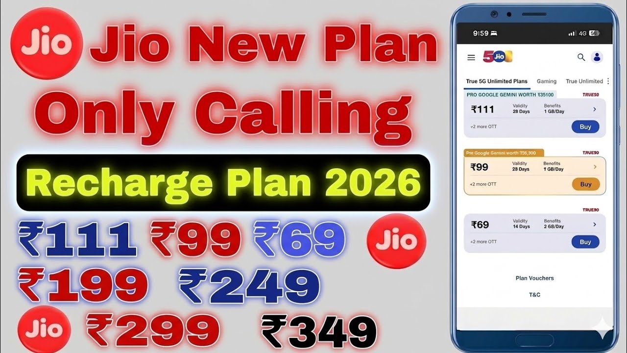 Jio ka validity recharge plan | Jio only calling recharge plans 2026 | Jio ka sasta recharge plan