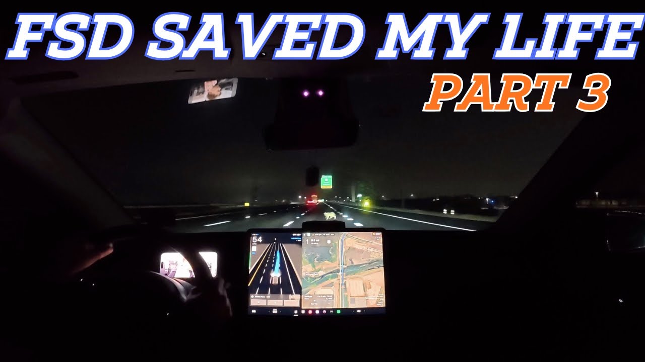 Tesla FSD Reacted Before I Could (70 MPH Highway Scare)
