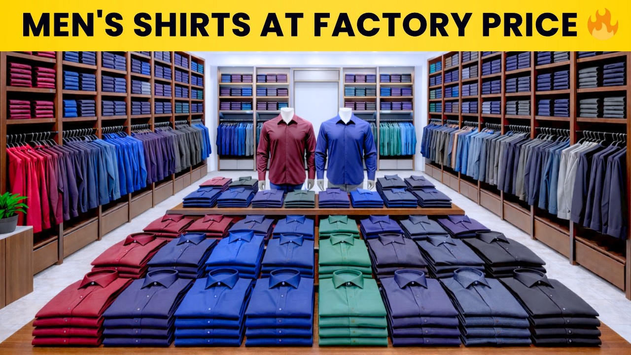 Men's Shirts at Factory Price 🔥 | Branded Shirts Wholesale Market | Shirts manufacturers in delhi