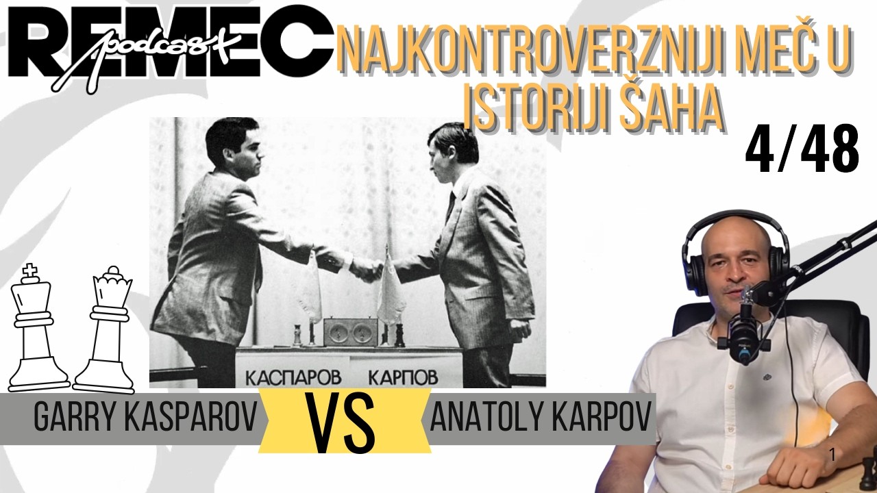 Četvrta partija najkontroverznijeg meča u istoriji šaha : Karpov–Kasparov 1984/85 (3/48)