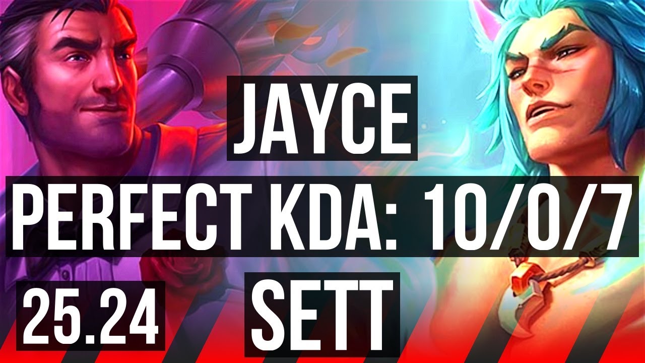 JAYCE vs SETT (TOP) | Perfect KDA: 10/0/7 | KR Master | 25.24