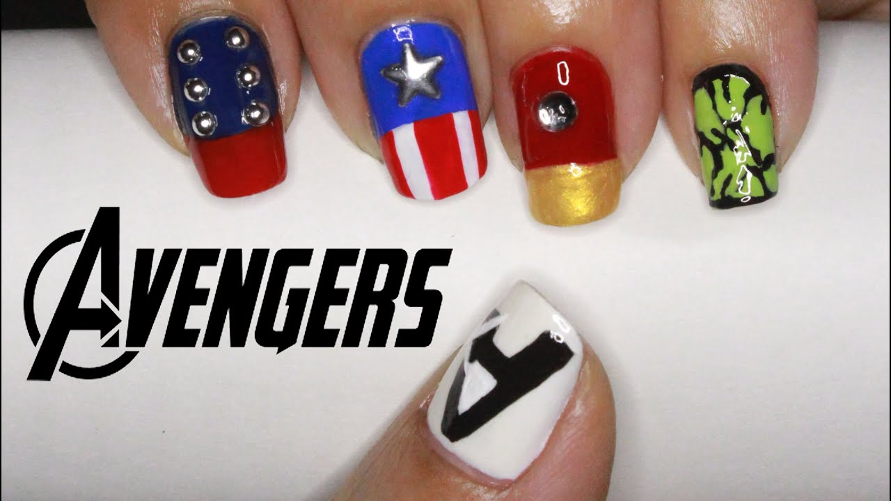 THE AVENGERS Nail Art for Marvel Fans!