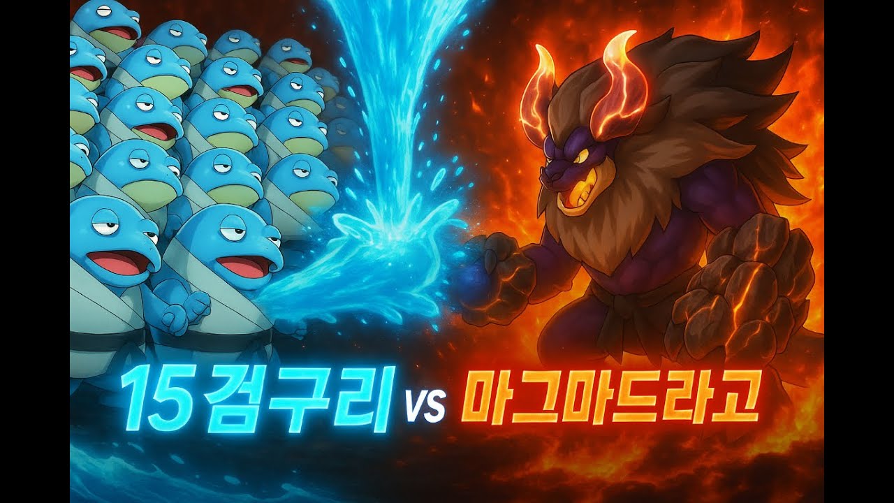 [팰월드 레이드 13, 검구리, 전귀터냉][포럼서버] 15(+1)검구리 vs 마그마드라고 궁극