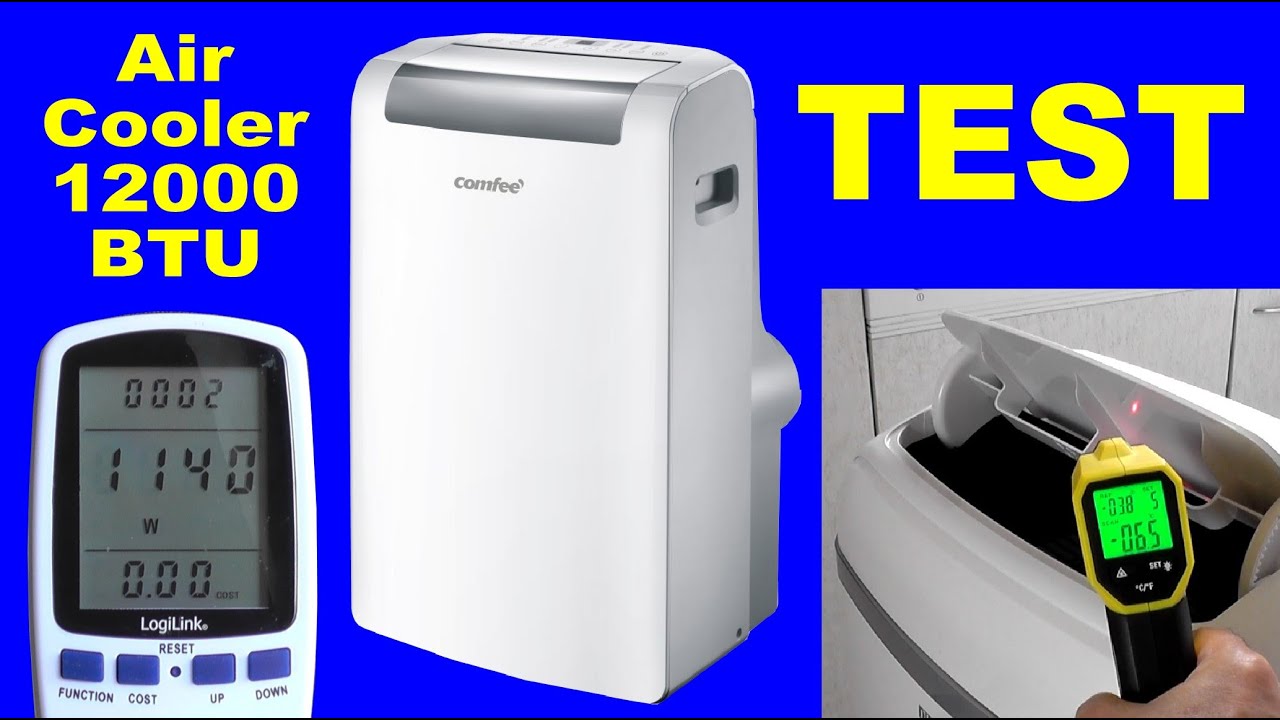 Mobile Klimaanlage Klimageräte Comfee Dimstal 12000 BTU Luft Kühler - Top Air cooler Live Test 2021