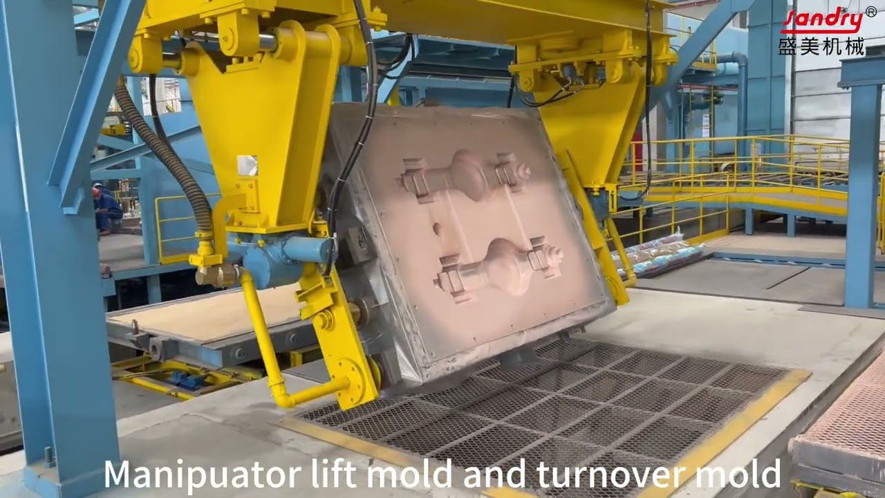 The fully automatic V- process moldingline has been successfully used in China Sandry