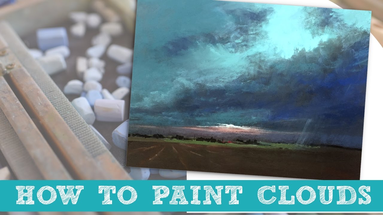 How to Paint Storm Clouds in Pastel Time-lapse Demo by Bethany