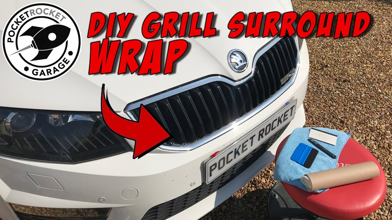 CAR GRILL WRAP 3M VINYL / CHROME DELETE