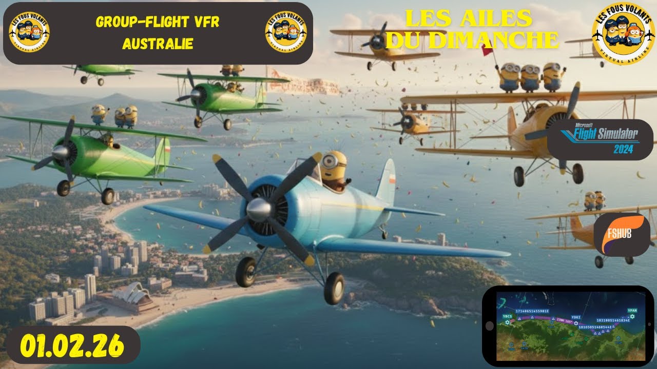MSFS24 Group Flight VFR Australie 01/02/2026