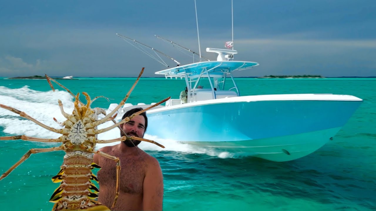 Moving Boats & Spearing Lobster + Lionfish in The Bahamas! (Crazy Work Day)