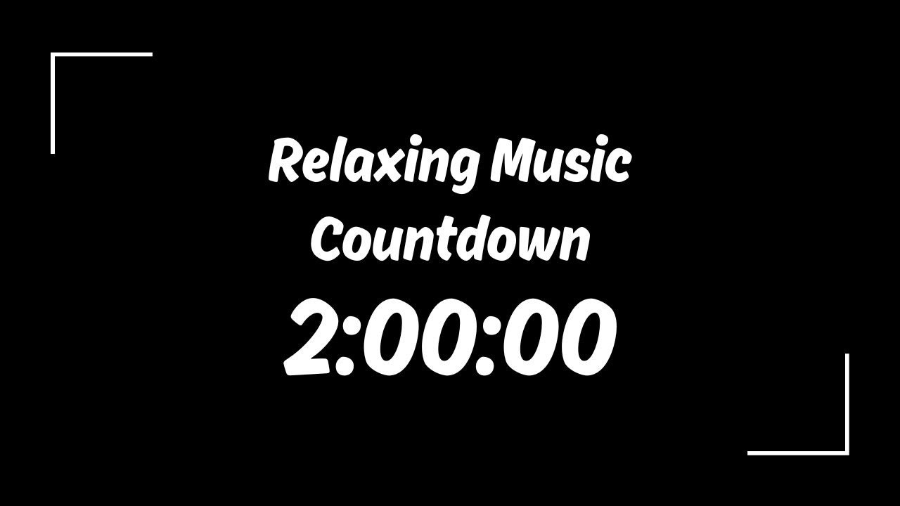 2-Hour Relaxing Timer ⏱️ Soft Music, Black Screen, Gentle End Chime | 2 小時倒數計時｜黑畫面＋柔和音樂＋完結提示聲
