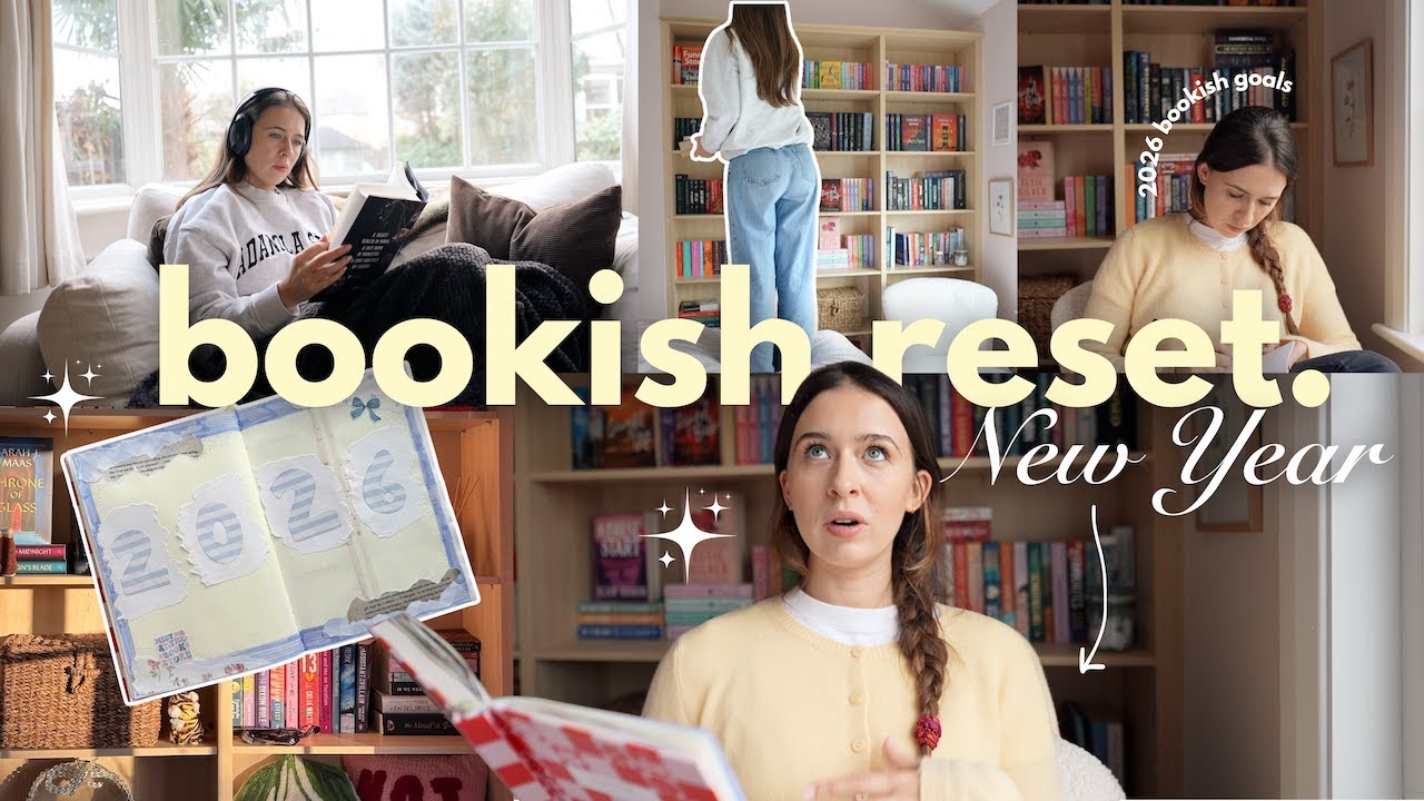 New Year Bookish Reset 🌟 tbr jar set up, goals, journal set up, library trip & dec wrap up