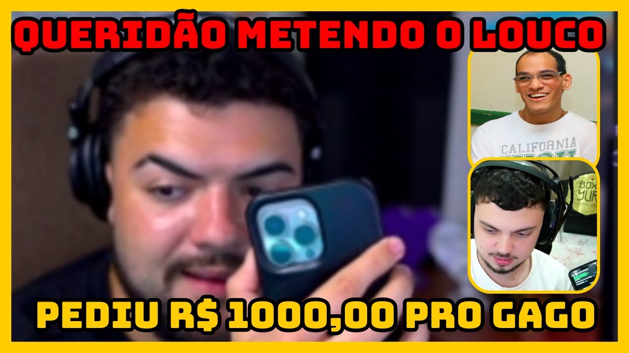 LUQUETA FALANDO QUE O QUERIDÃO PEDIU R$ 1000 PARA GAGO