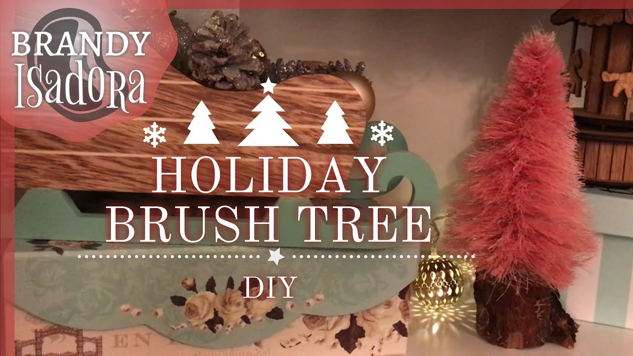Christmas Bottle Brush Tree DIY