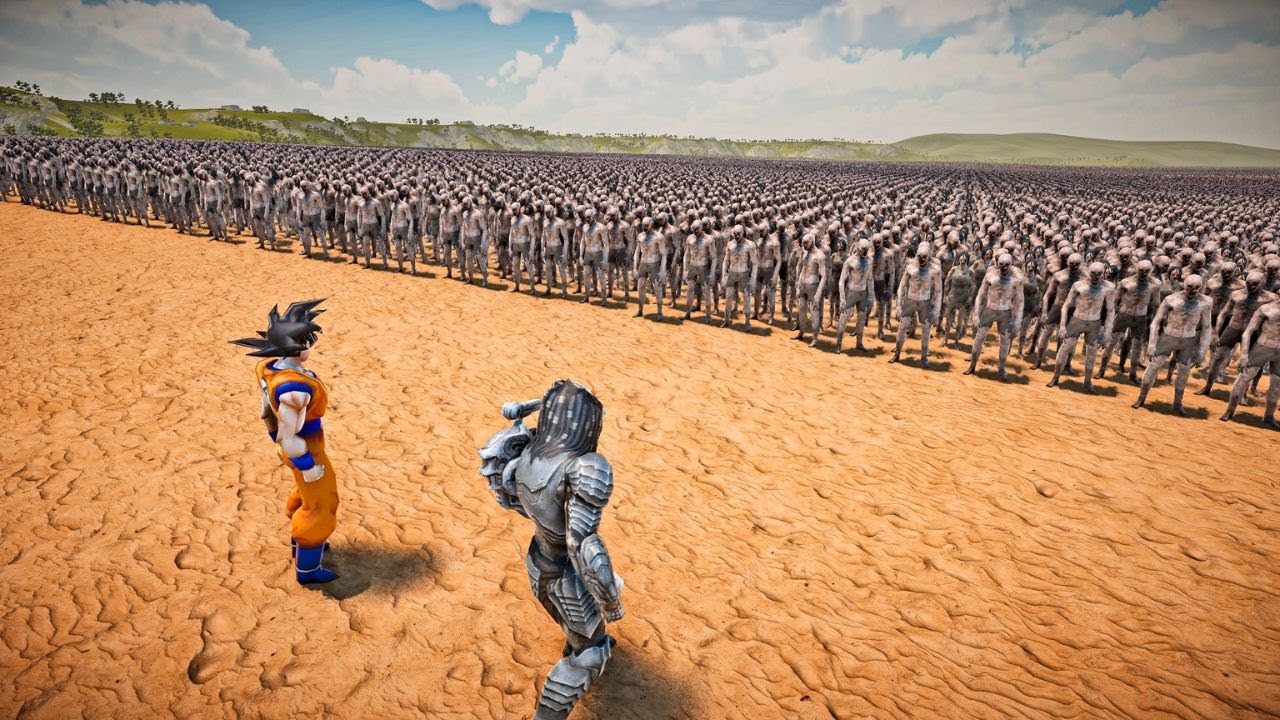 SON GOKU & PREDATOR VS 1,000,000 ZOMBIES - Ultimate Epic Battle