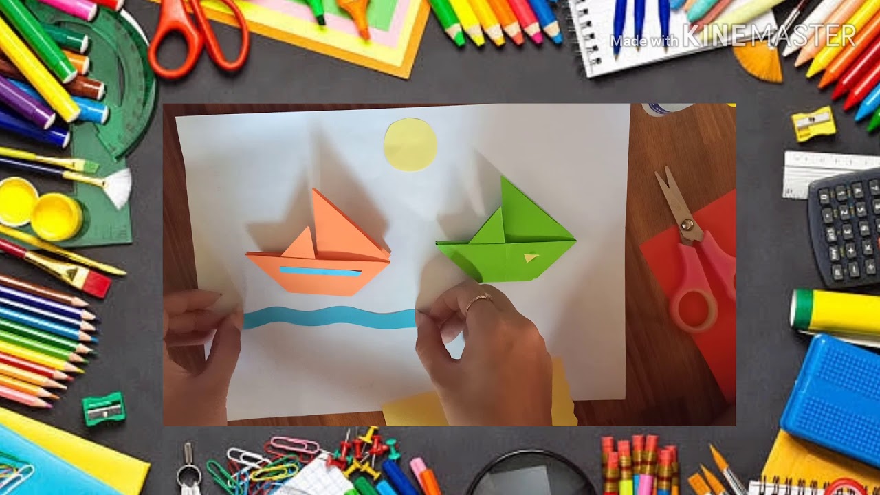 SBdP kelas 3--Teknik potong, Lipat, Sambung//Cara membuat karya teknik aplikasi sederhana