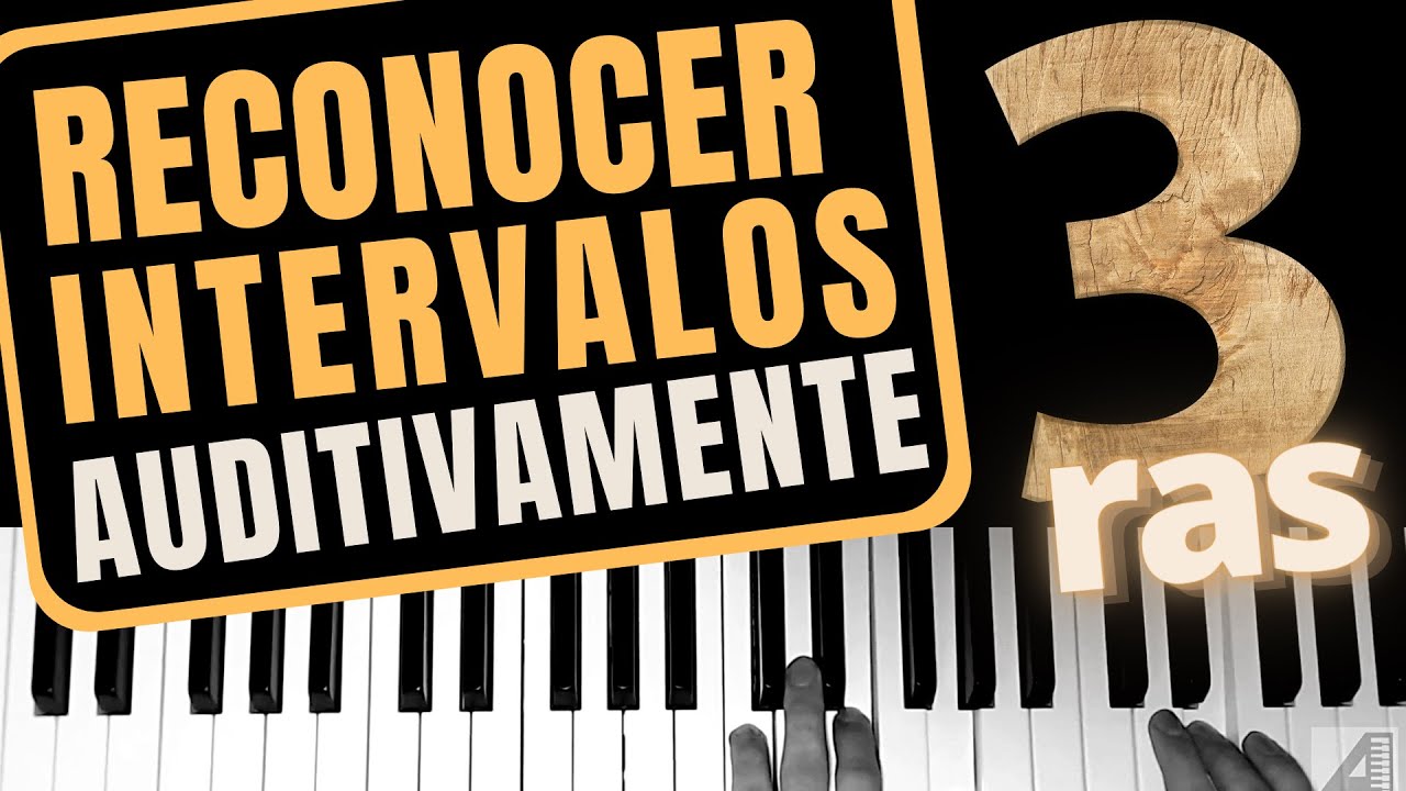 Cómo reconocer terceras mayores y menores auditivamente (reconocimiento de intervalos musicales)