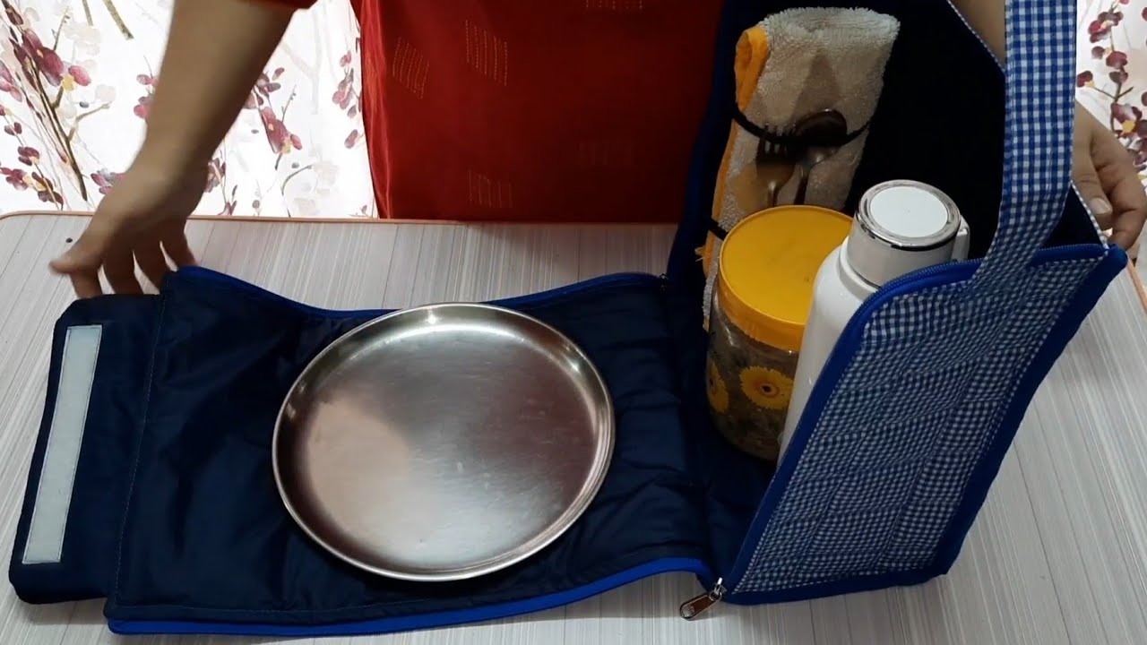 आज कुछ नया बनाते है, एक मे दो का काम करे ऐसा बॅग आज बनाते है,  DIY Lunch Bag, Tiffin Bag