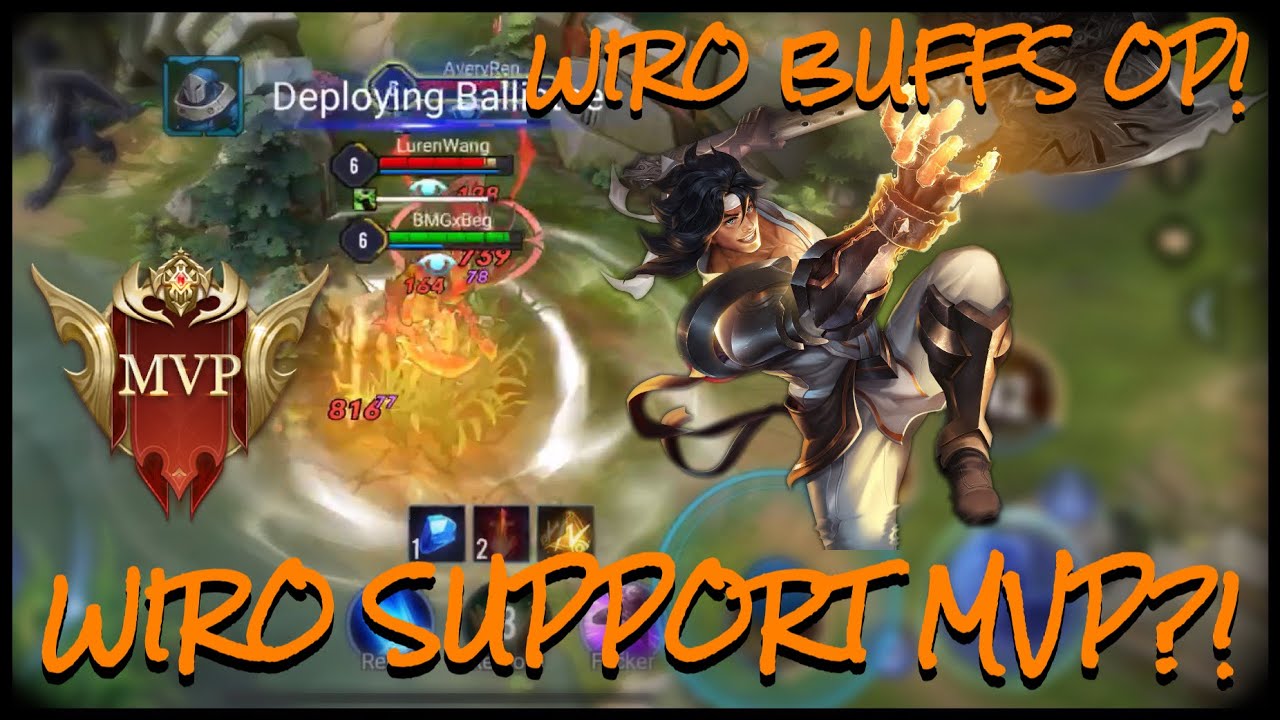 WIRO SUPPORT MVP?? NEW PATCH NEW ME(TA) | Beg AoV | AOV/Arena of Valor/ROV/Liên Quân Mobile