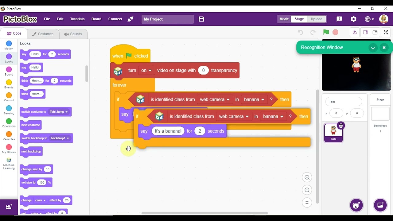 Machine Learning with Pictoblox What is this fruit
