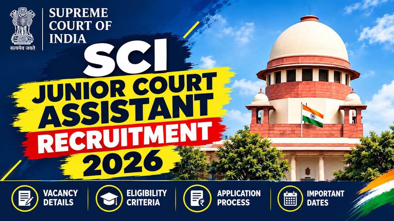 SCI Junior Court Assistant Recruitment 2026
