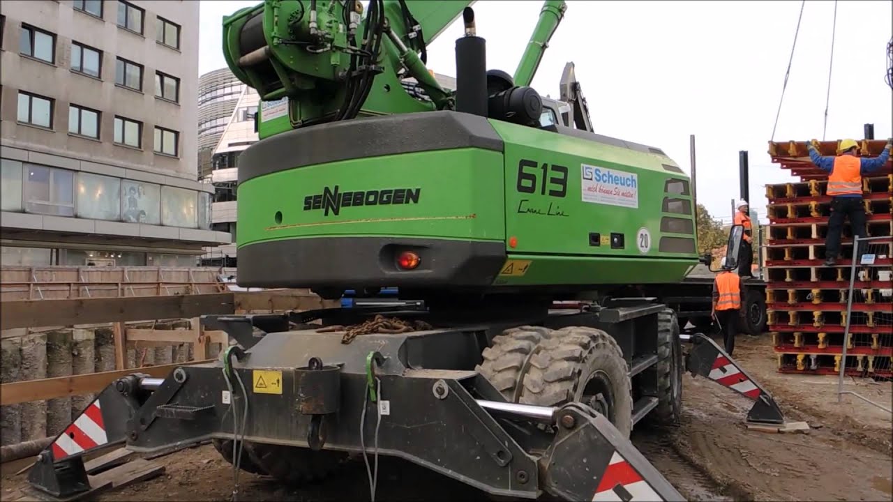 Telekran Sennebogen 613 mobil im Einsatz