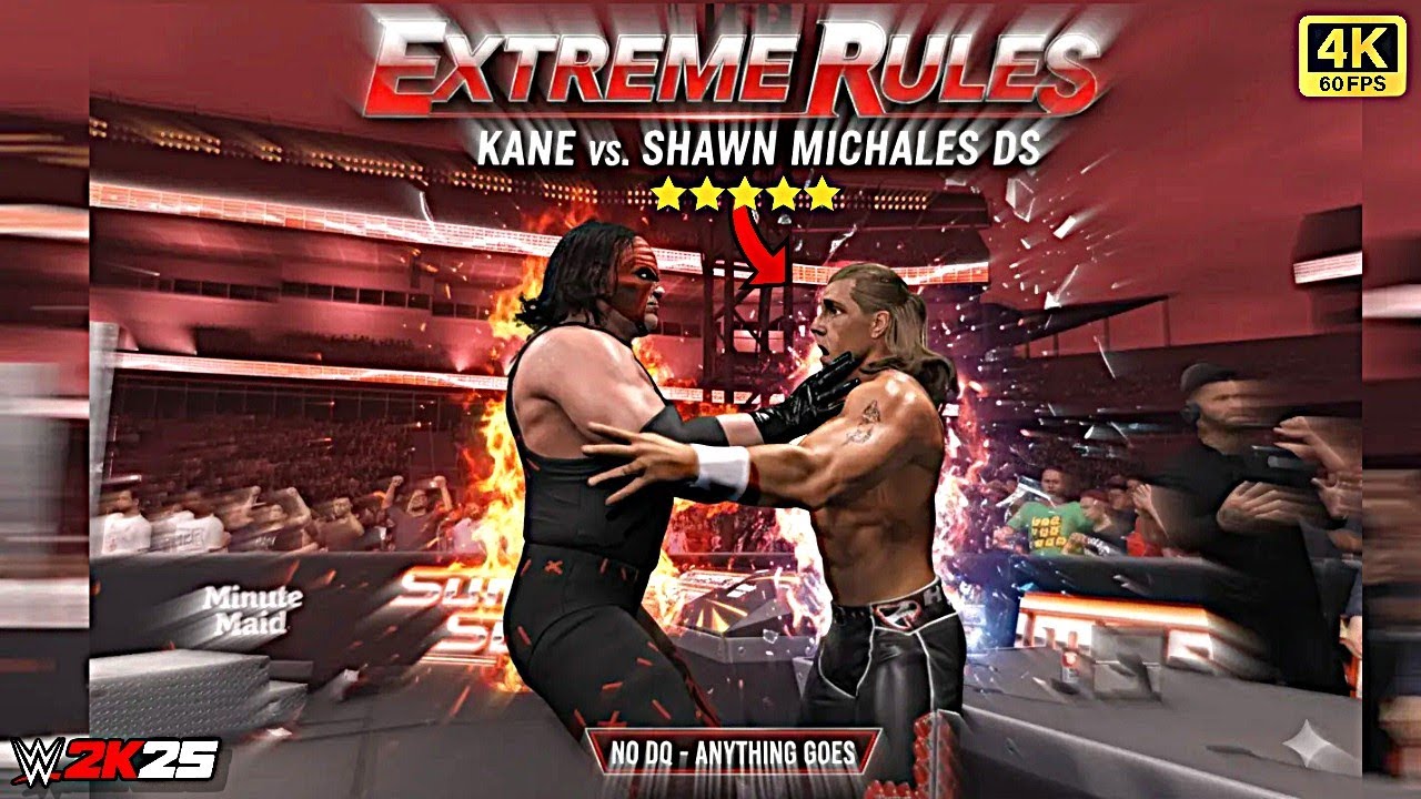 WWE 2K25 – Kane vs Shawn Michaels | Extreme Rules Match | Ruthless Aggression Returns! 🔥