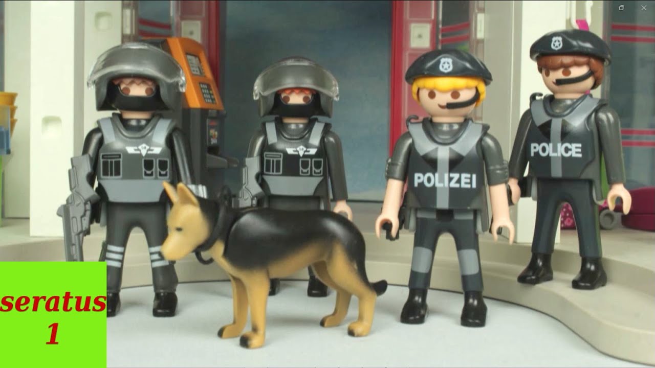 Video Sammlung Nr. 4 Playmobil Polizei Einsätze seratus1 SEK Bundespolizei Überfall Diebe