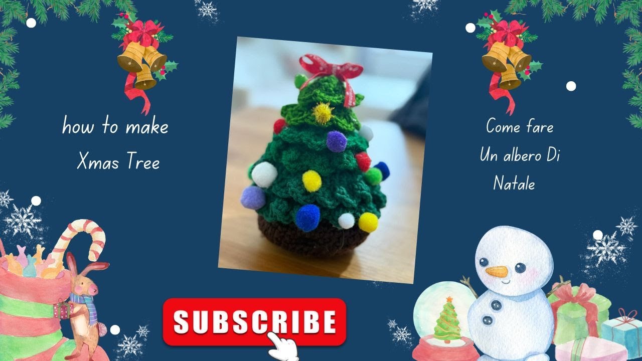 Come fare all'uncinetto un Albero di Natale ( with english subtitles)