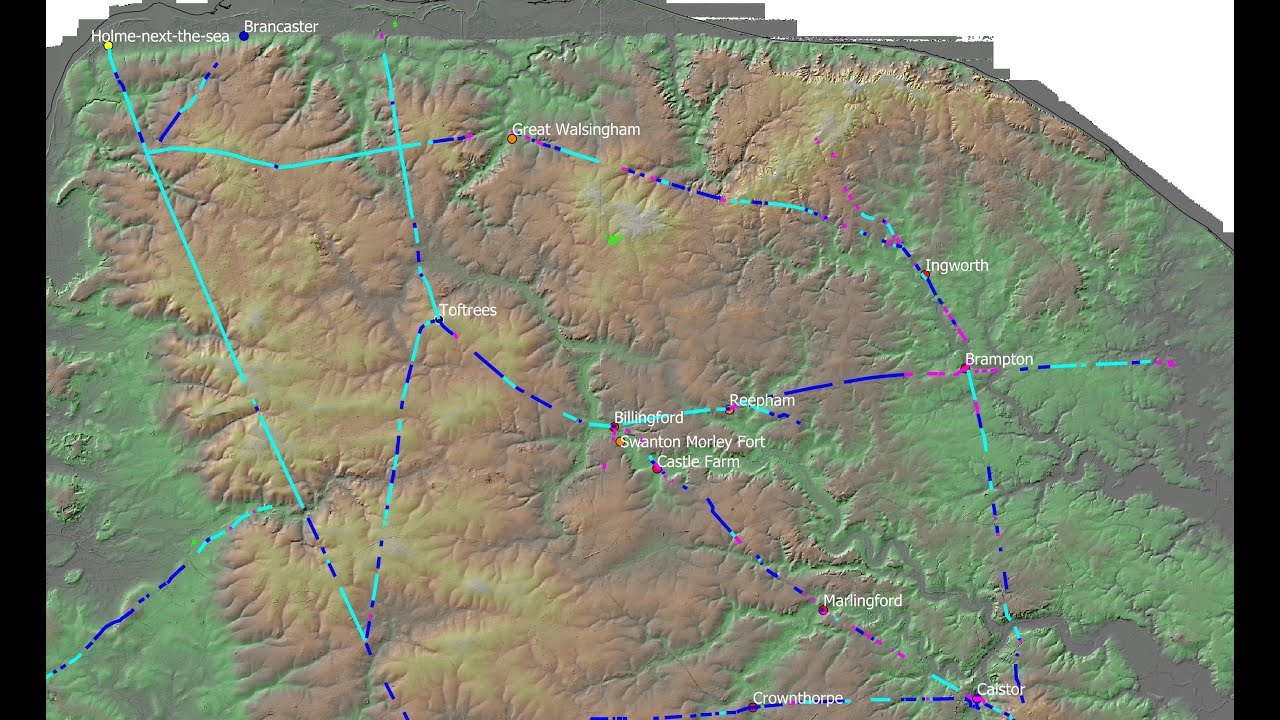 Two newly discovered Roman roads in Norfolk