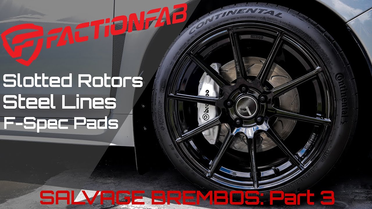 WRX STI BREMBO SWAP - PART 3: FACTIONFAB BRAKE UPGRADE KIT!