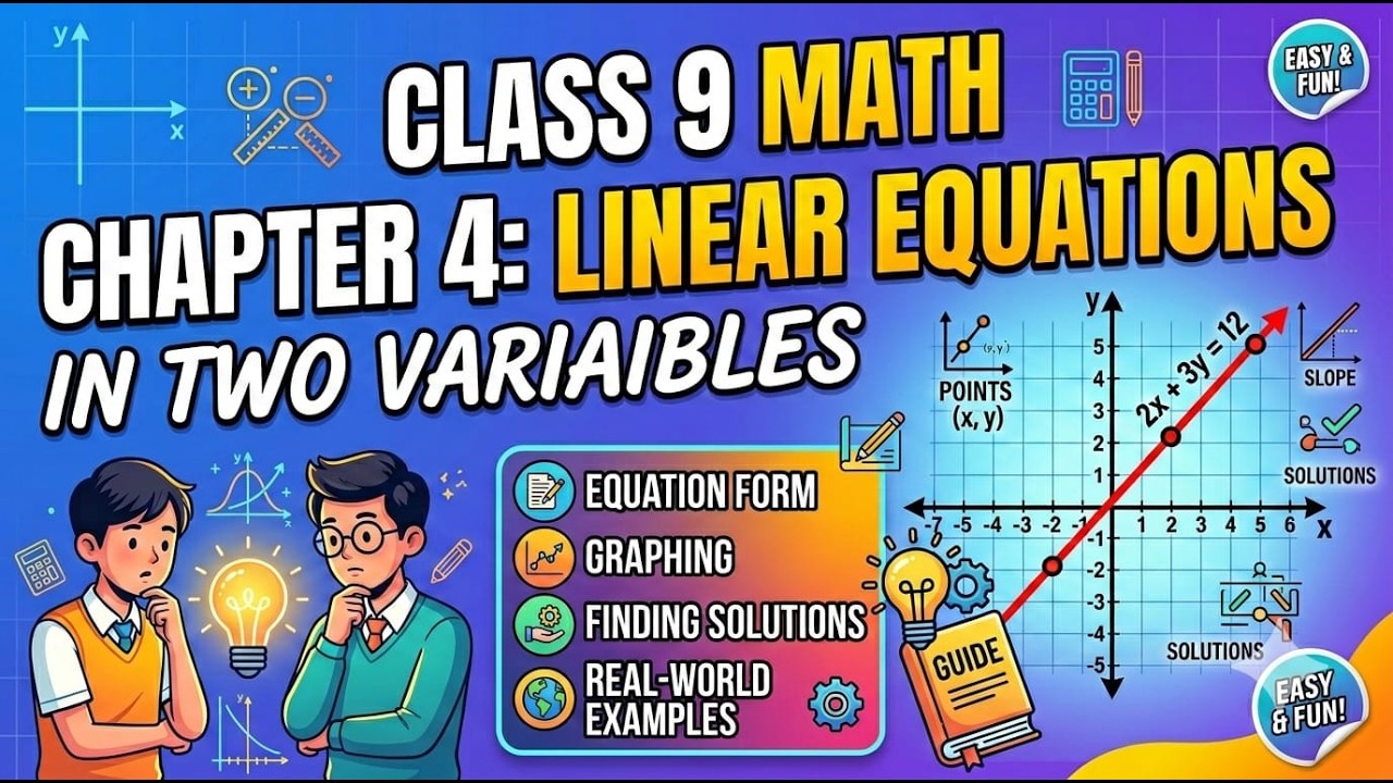 The Easiest Way to Learn Linear Equations in Two Variables | Class 9 Maths