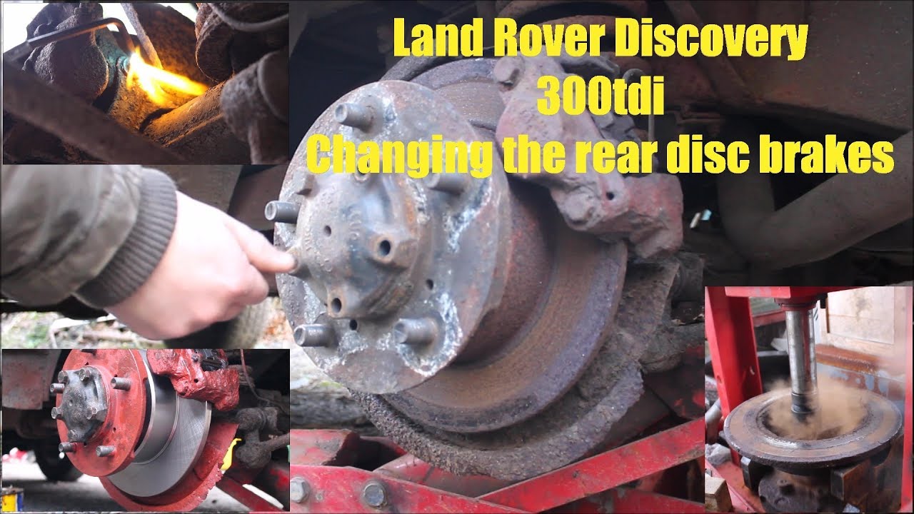 Changing my rear disc brakes on a Land Rover Discovery 300 TDI
