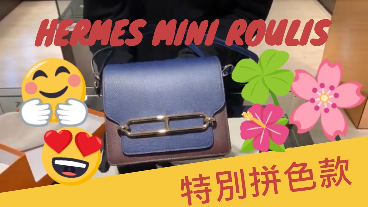 HERMES ROULIS MINI 特別拼色 開箱