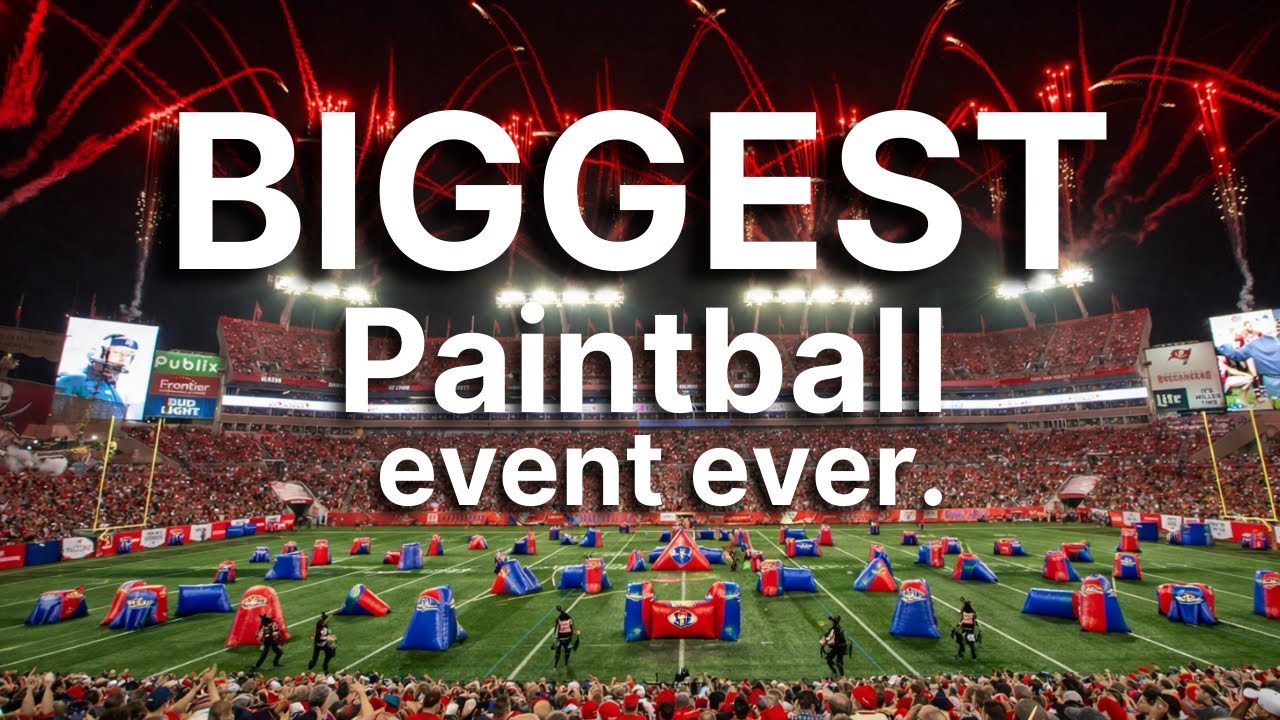 Paintball inside an @NFL stadium?