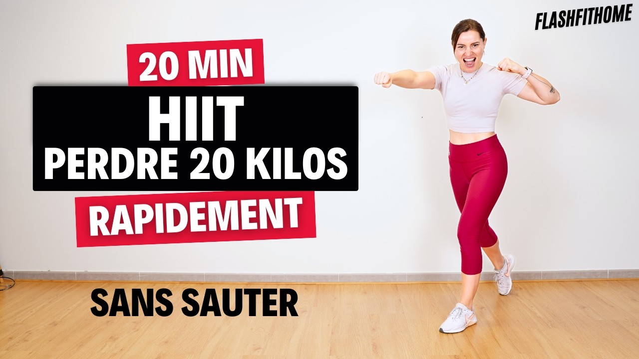 20 Min - HIIT Brûle Graisse EXPRESS pour PERDRE DU POIDS rapidement • Marine BIREN - FlashFitHome