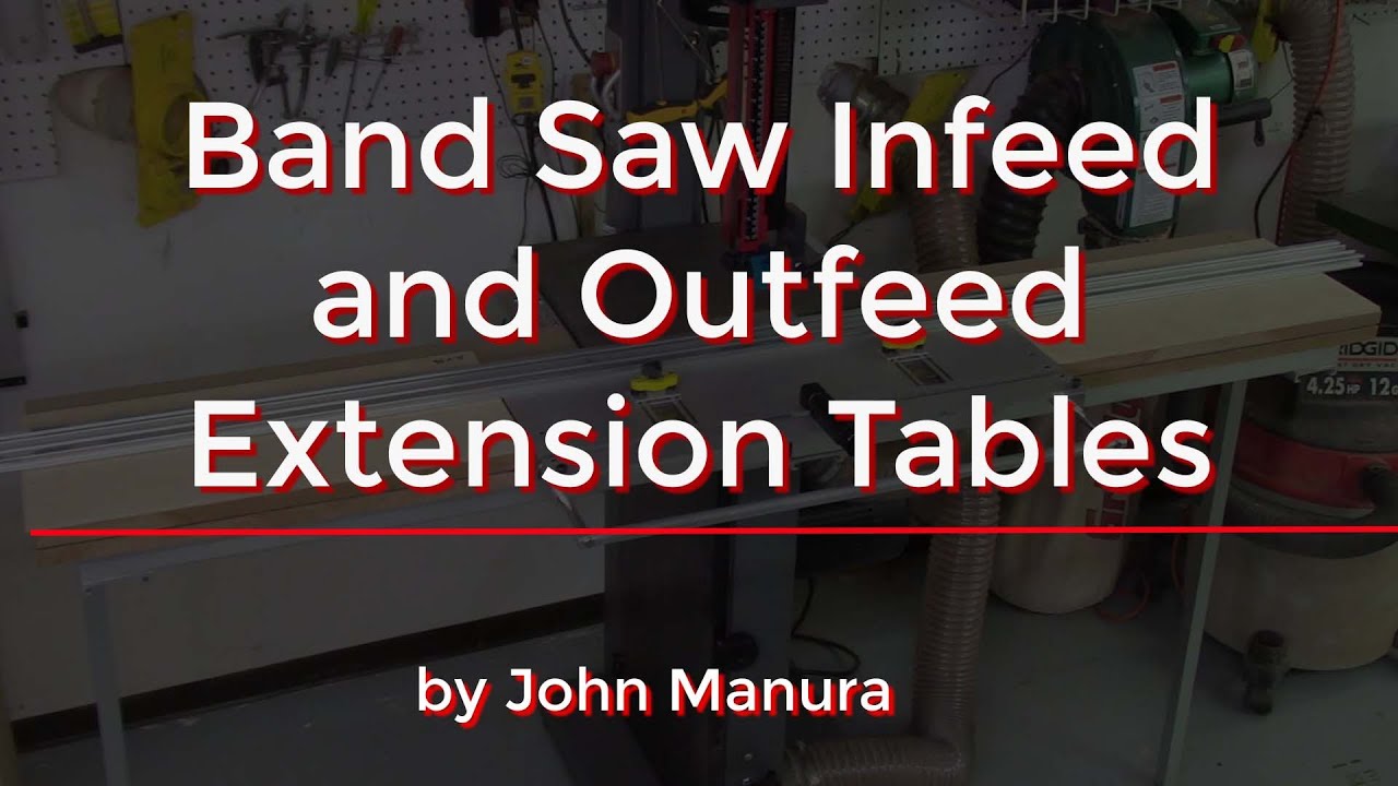 Band Saw Infeed and Outfeed Extension Tables, (126)