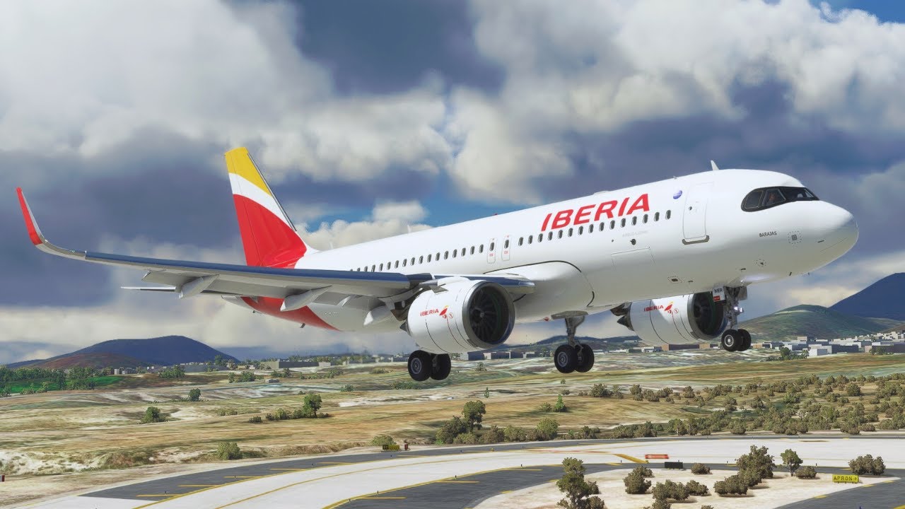 Flight Simulator 2020 4K | Madrid - Tenerife Full Flight | Iberia A32NX