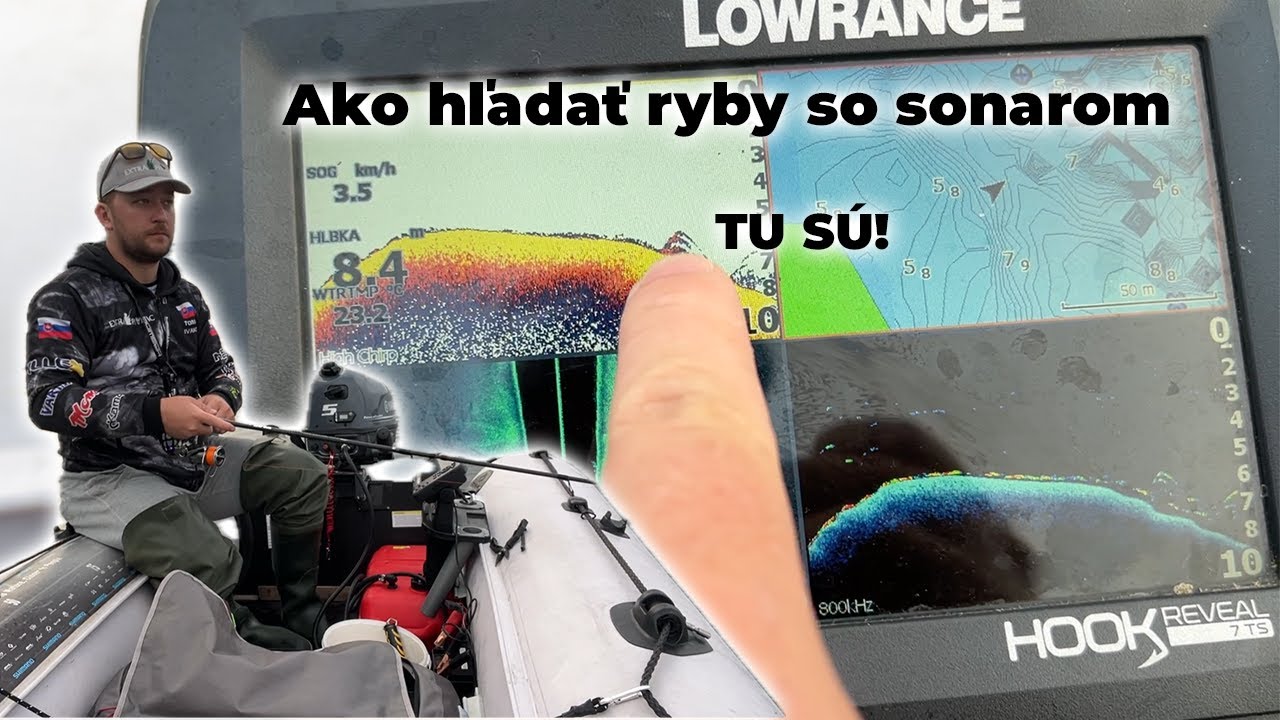 Ako pracovať so sonarom - hľadanie rýb a miest + komentár