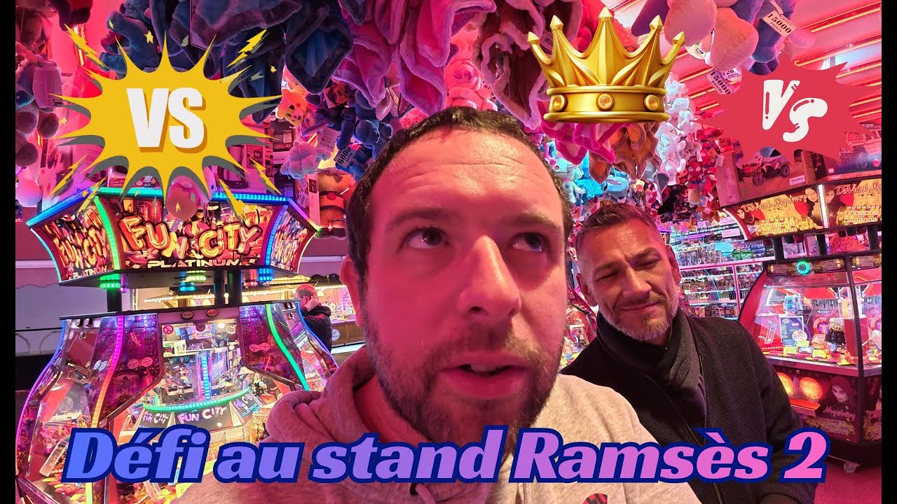 Défi au stand Ramsès 2 à la foire saint romain à Rouen