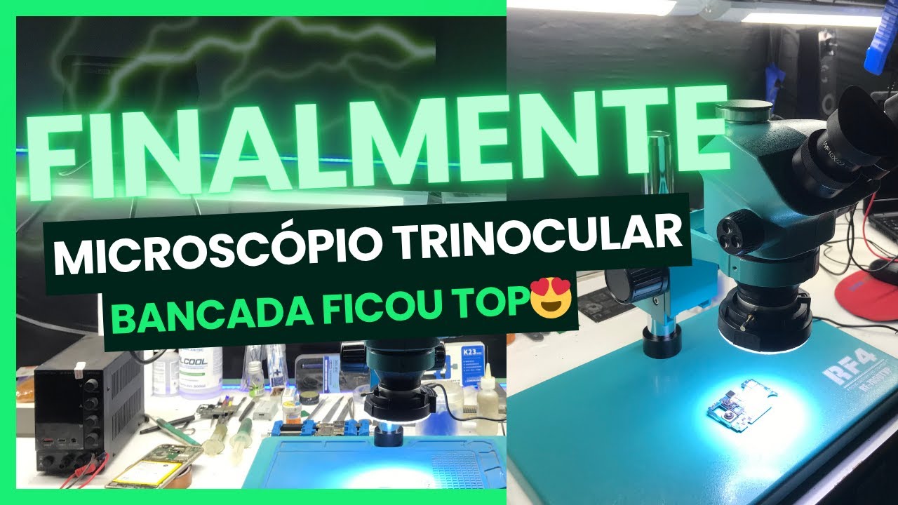 Comprei meu microscópio trinocular
