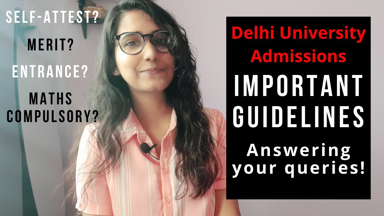 DU Admissions 2020 | Answering all your queries | Important Guidelines Delhi University Admissions