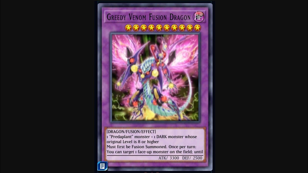 Yugioh! Duel Links — Yuri uses Greedy Venom Fusion Dragon.”