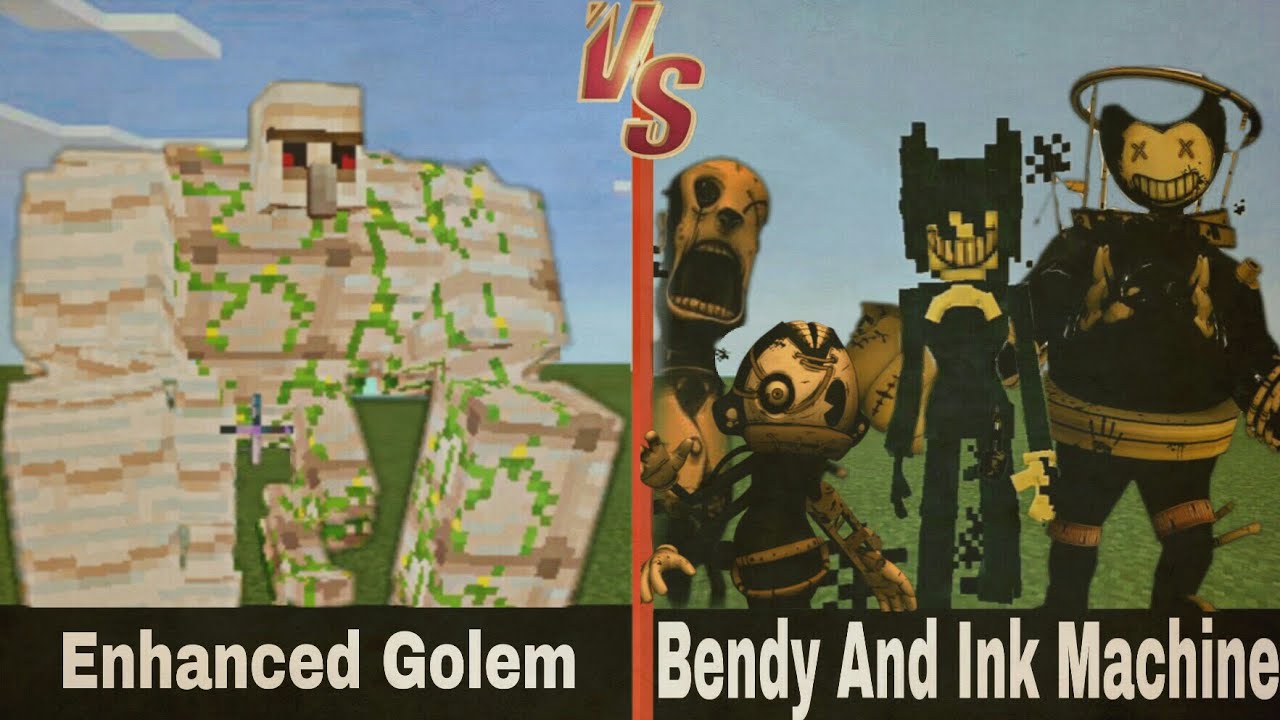 Enhanced Golem vs. Bendy and the Ink Machine | (DOPE BATTLE!)