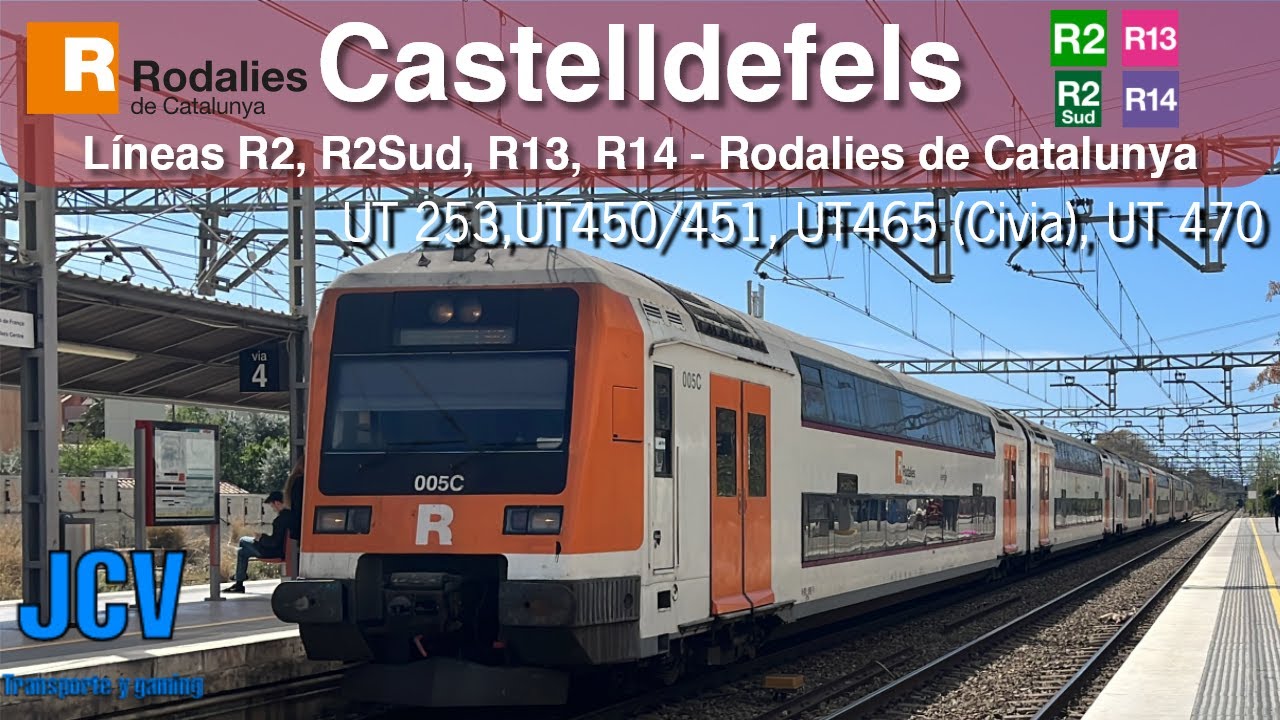 Estaci&oacute;n de Castelldefels | L&iacute;neas R2, R2Sud, R13 y R14 - Rodalies de Catalunya | JCV_375